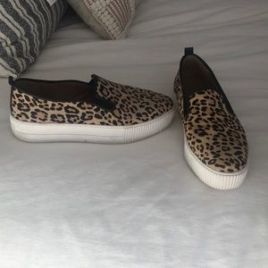 Leopard Slip Ons - Size 10